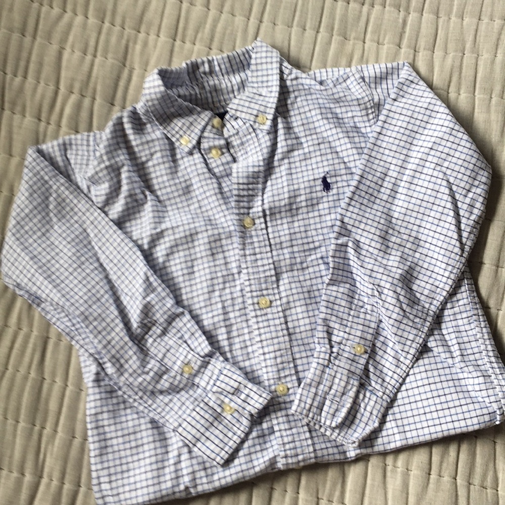 Boys dress cotton Oxford button down.